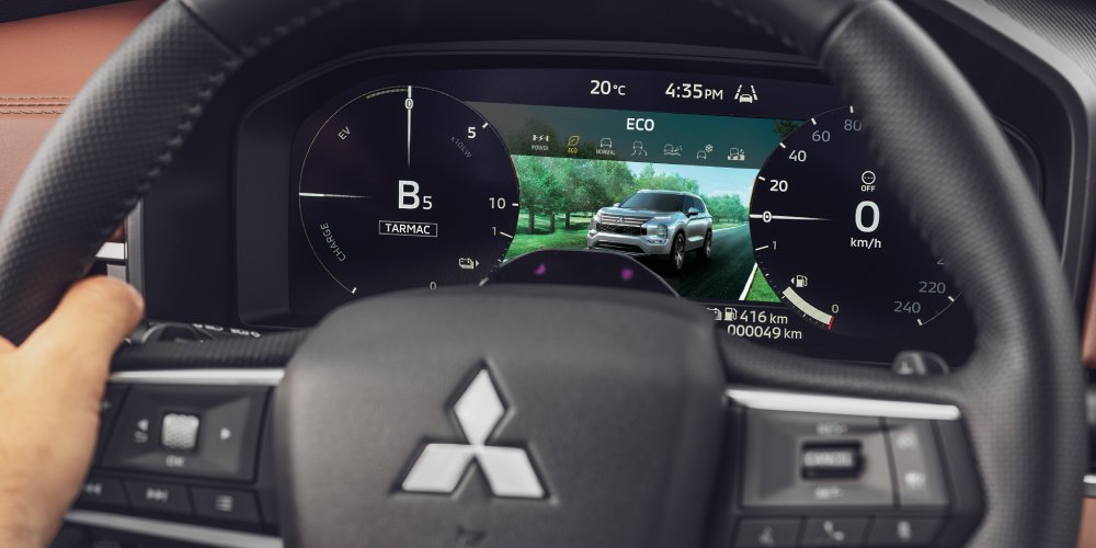 Nové Mitsubishi OUTLANDER PHEV - jazdný režim úsporný