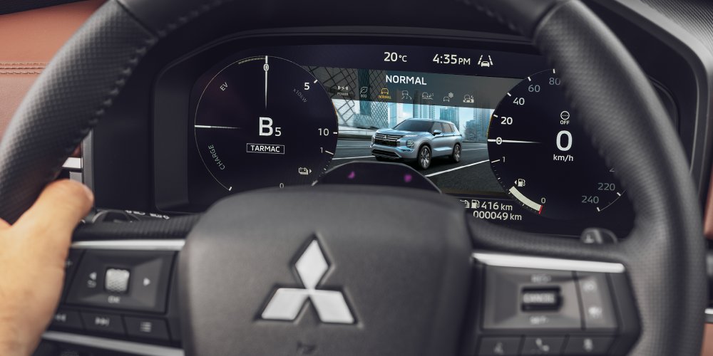 Nové Mitsubishi OUTLANDER PHEV - jazdný režim bežný