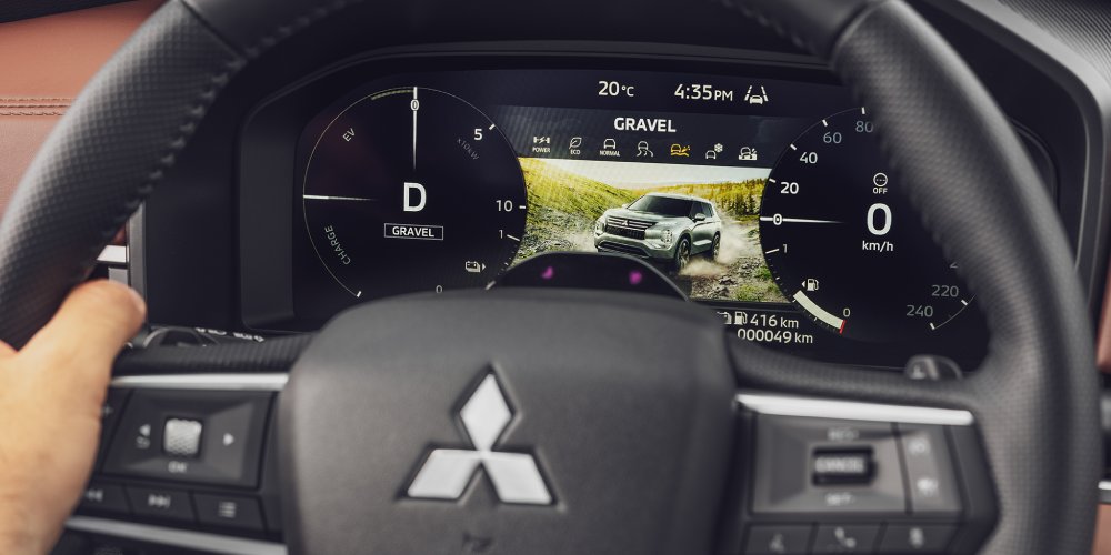 Nové Mitsubishi OUTLANDER PHEV - jazdný režim štrk