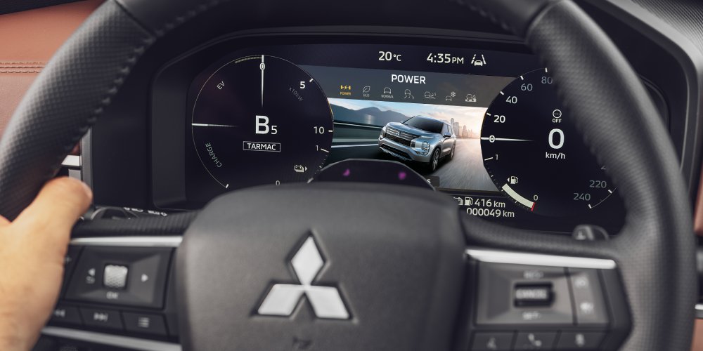 Nové Mitsubishi OUTLANDER PHEV - jazdný režim výkon