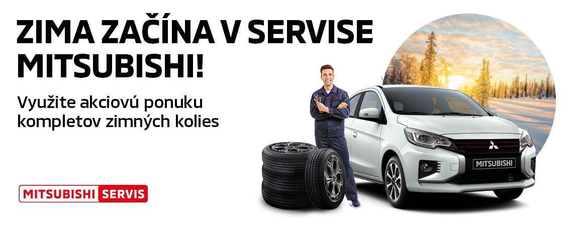 Zima začína v servise Mitsubishi - akciová ponuka kompletov zimných kolies
